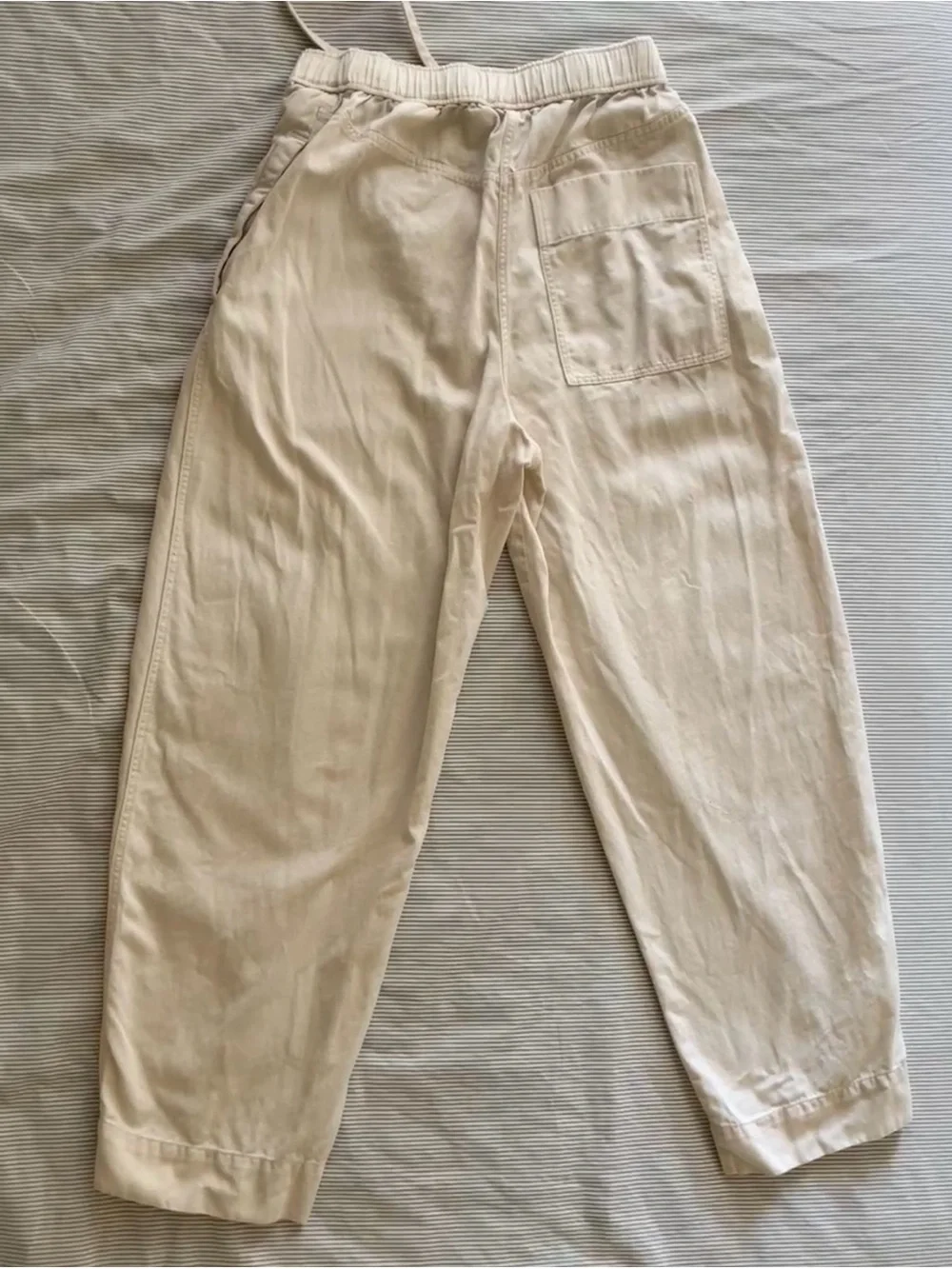 COS Drawstring Waist Pants in Light Beige